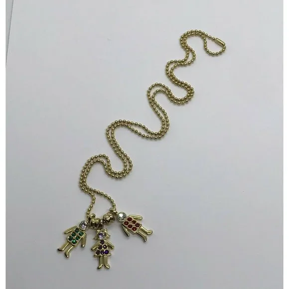 Girl and boys GSC pendants Long Ball chain necklace 29 Inches Red Green Purple - Picture 5 of 12